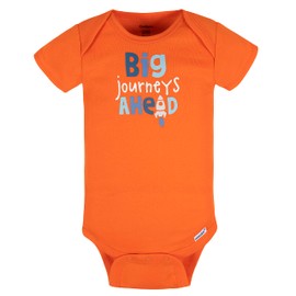 Gerber Baby Boys 5-Pack Short Sleeve Variety Onesies Bodysuits Space 6-9 Months