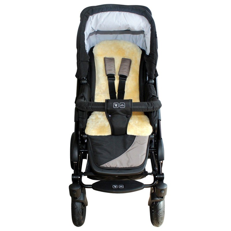 Heitmann Baby Lambskin Child Seat Cover Gold-Beige