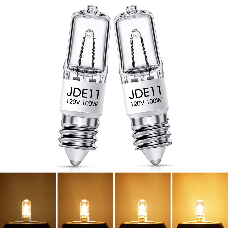 Flaspar JDE11 120V 100W, E11 Bulb, E11 Halogen Light Bulbs,