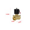 Brass Electric Solenoid Valve, 1/2" 24V DC DN15 Normally Closed