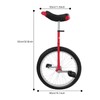 LyeXD 20Inch Outdoor Wheel Unicycle, One Wheel Bike Adjustable Seat