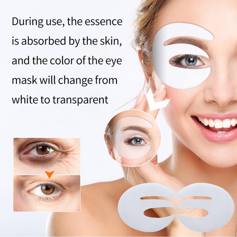 DEGHOUY E Shape Korean Eye Patches, 5 Pairs Deep Collagen