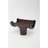 POLYPIPE RR105 Brown Running Outlet for 112mm Half Round guttering System