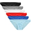 Summer Code Mens Basic Bikini Briefs Pack Low Rise Ice