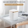 Tolenre Small Table Bin with Lid, 2 L, Mini Table