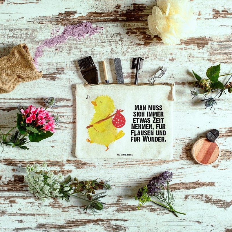 Mr. & Mrs. Panda Make-Up Bag Chick Hiker, White, Hand