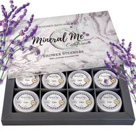 Shower Steamers Aromatherapy - Lavender Shower Steamers with Organic Essential Oils for Vaporizing Steam Spa, Relaxation, Vapor Shower Tablet, Shower Melts- Selfcare Gifts for Her/Him, Birthday Gift