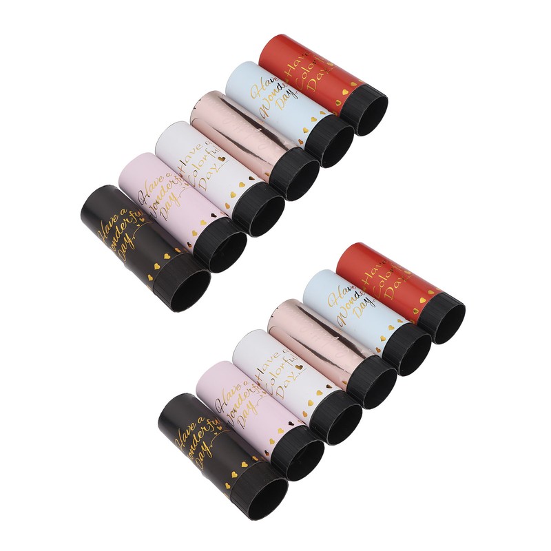 12Pcs Confetti Cannon Portable Mini Party Ambience Wide Application Confetti