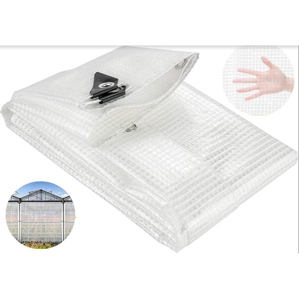 Clear Premium Sun Shade Tarp Heavy Duty Canopy Top (8'