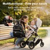 Baby Changing Bag Backpack, Quilted Waterproof Nappy Bag with Insulated
