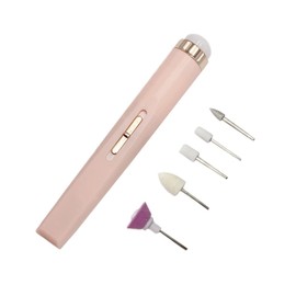 FRCOLOR Electric Nail Polishing Machine Set for Nail Art Compact and Lightweight Manicure Supplies for Home and Travel Use Includes Multiple Drill Bits and Sanding Bands