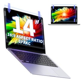 Phimoos 2-Pack 14Inch Anti Blue Light Laptop Screen Protector, Eye Protection Computer Screen Cover for 14 Inch Laptop with 16:9 Aspect Ratio, Reduce Eye Strain and Touch Sensitive