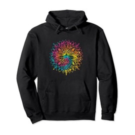 Colorful Dragonfly Mandala Entomologist Ladybugs Bee Bug Ant Pullover Hoodie