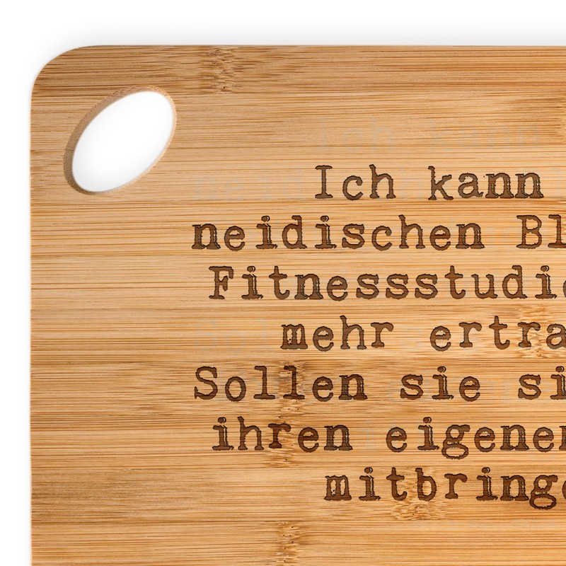 Mr. & Mrs. Panda Bamboo Chopping Board with German Text