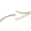 Pair of Oval Shaped Clip-in End Barrettes, Hair Slides with