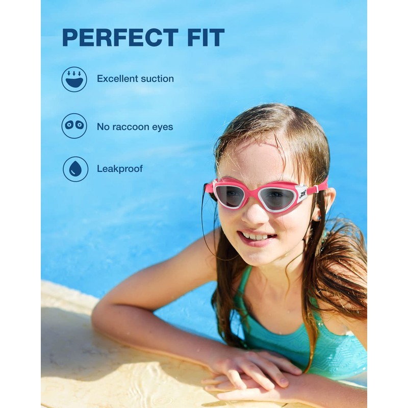 ZIONOR Kids Swim Goggles, G1MINI Polarized Swimming Goggles Comfort for