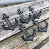 Facaler Nautical Cast Iron Ship Anchor Weathered Nautical Wall Hooks