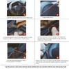 Andux Auto-Lenkradbezug aus Leder für universellen Durchmesser 38 cm DIY
