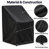 Waterproof Outdoor Stacking Chair Cover – 210D Oxford Fabric Patio