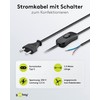 Goobay Euro Kabel mit Schalter 1,5 m Schwarz