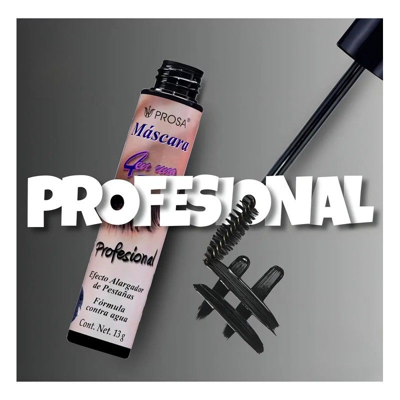 12 Piezas Rimel Mascara Pestañas Prosa 4 En 1 Color