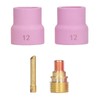 4Pcs TIG Welding Accessory Set Ceramic Nozzle 2.4mm Gas Lens