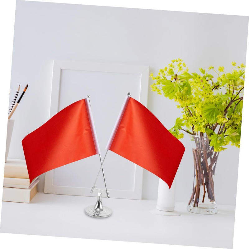 Ciieeo Multipurpose Table Flag Pole Stand for Office and School