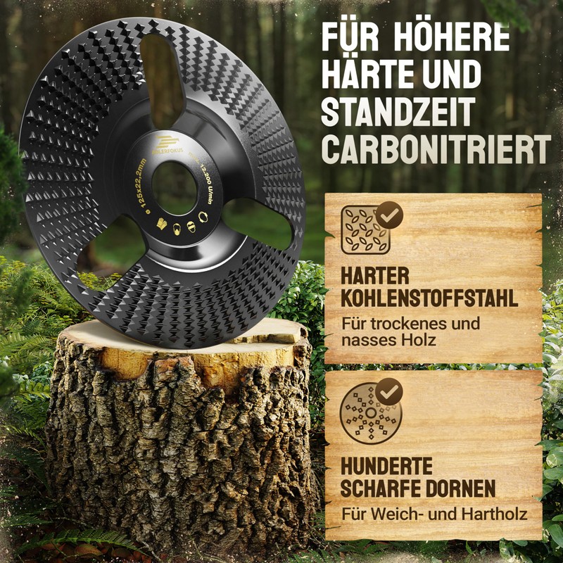 Adlerfokus Wood Sanding Disc 125 mm Angle Grinder [Extra Sharp]
