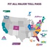 LiftRemote EZ Pass Holder for Windshield Fits All Major, Toll
