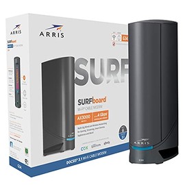 ARRIS Surfboard G34 DOCSIS 3.1 Gigabit Cable Modem & AX3000 Wi-Fi 6 Router, Approved for Cox, Spectrum, Xfinity & Others