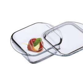 Simax Casserole Dish For Oven: Mini Glass Baking Dish With Lid – Small, Personal Sized Bakeware and Cookware - Great for Storage – Microwave, Oven, And Dishwasher Safe Borosilicate Glass Dish – 10 Oz.