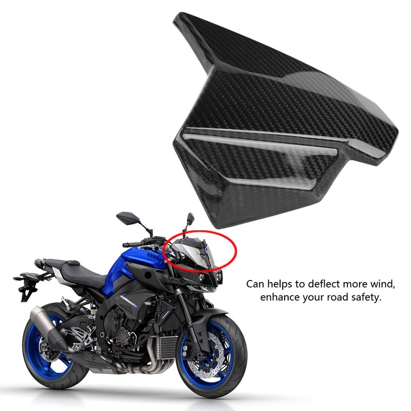Motorcycle Carbon Fiber Windscreen Windshield Protector Panel Cover for MT-10/FZ-10