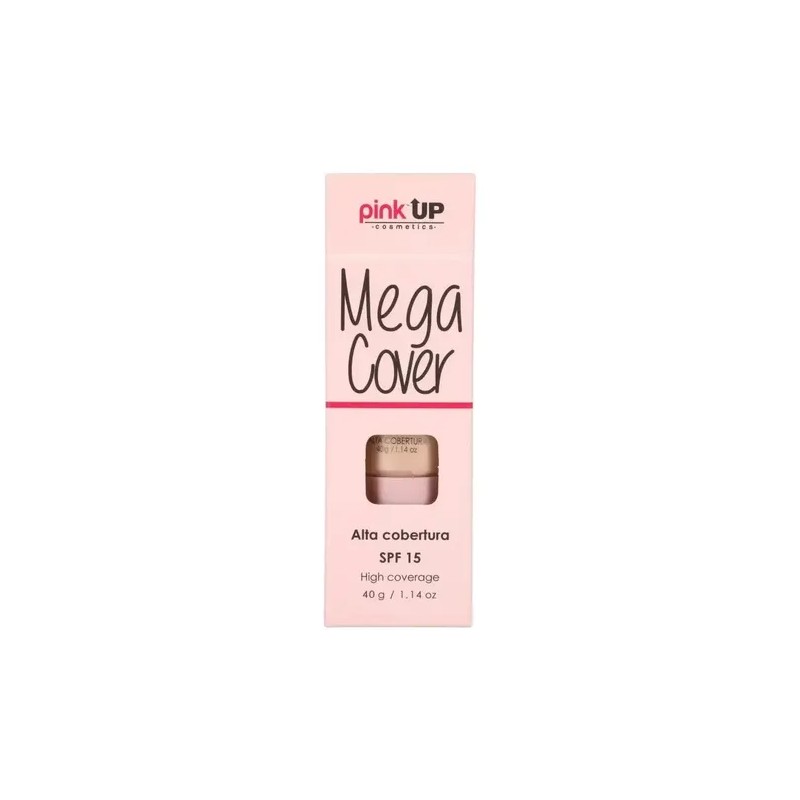 Base Líquida De Maquillaje Mega Cover Pink Up Original