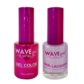WAVEGEL Soak-Off Gel & Nail Lacquer Matching Duo Set - Princess Collection - #72 Jasmine I 0.5 Oz