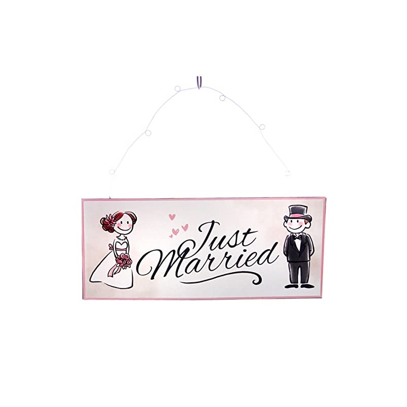 Metal Sign Just Married Decorative Sign Wedding Decoration – Gift