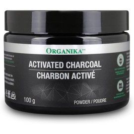 Organika Activated Charcoal Powder- Food Grade, Detox Support, Teeth Whitening, Face Wash- 100g