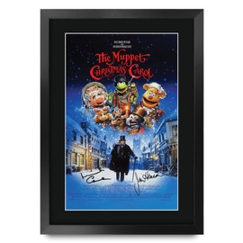 HWC Trading The Muppet Christmas Carol (1992) Gifts Printed Poster Signed Autograph Picture for Movie Memorabilia Fans - A3 Framed