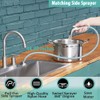 Kitchen Faucets, Kitchen Faucet with Sprayer, Brushed Nickel Kitchen Sink