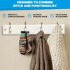 GlazieVault Coat Hooks for Wall - MDF Board Nickel Hook
