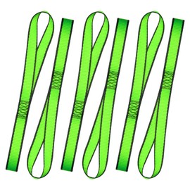 TUMAX Soft Loop Motorcycle Tie-Down Straps, 1100 lb Load Capacity - 6 Pack 14 inches UV Resistant Tie-Down Loops, Secure Trailering of Bikes, ATV, UTV, Lawn Equipment