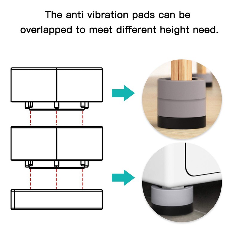 Anti Vibration Pads for Washing Machine,Noise Dampening Washing Machine Feet
