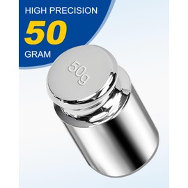 UCEC Calibration Weights for Digital Scale, 50g Gram Weights, Precision Stainless Steel Balance Scale Calibration Weight for Lab Educational Science
