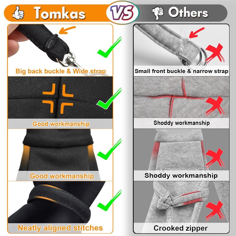 Tomkas Small Dog Sling Carrier - Classic Pocket & Classic