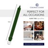 Colonial Candle Unscented Taper Candle, Classic Collection, Evergreen, 10 In,