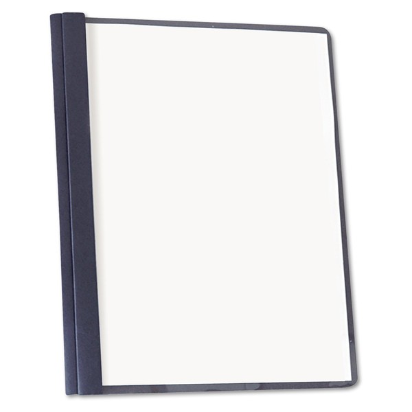 Universal Clear Front Report Cover, Tang Fasteners, Letter Size, Pack