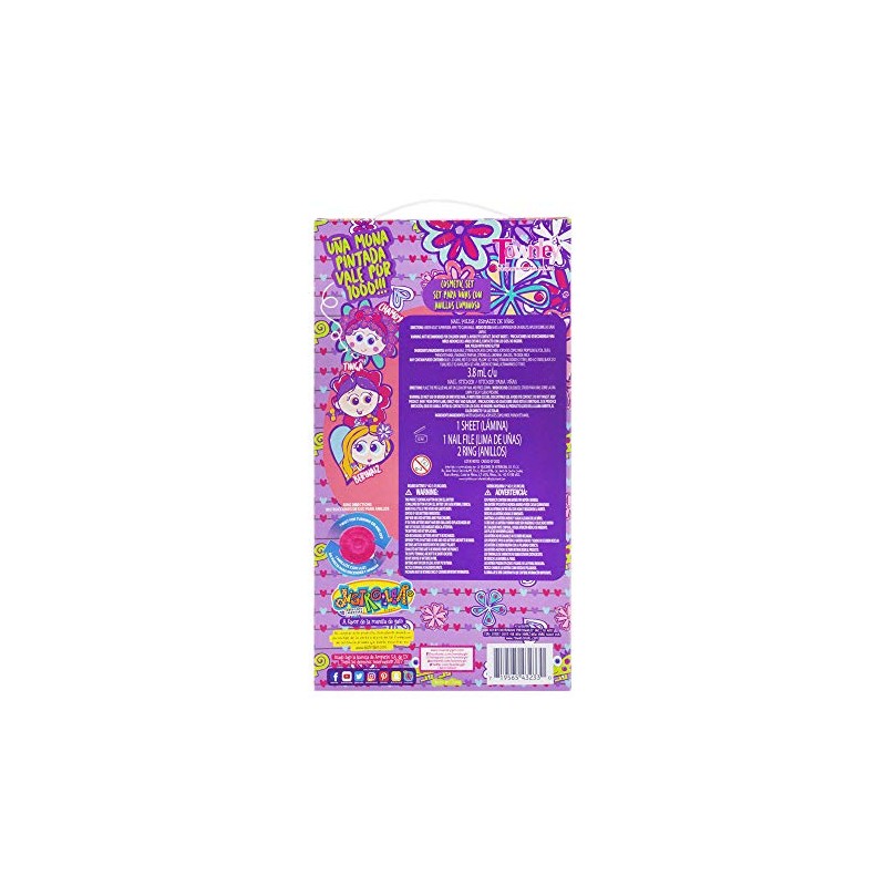Townley Set para Uñas con Anillos Luminosos, Distroller Chamoy Amiguis