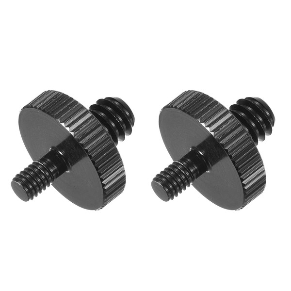 uxcell Microphone Stand Adapter, 1/4 Male to M4 Male Thread