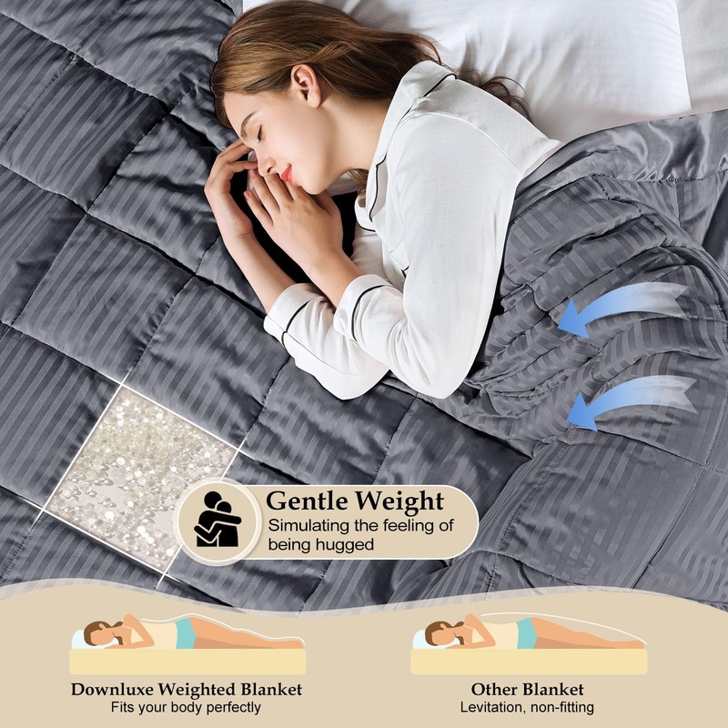 downluxe Weighted Blanket King Size, 18 lb Weighted Blanket with