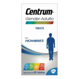 Multivitamínico Centrum Hombre con Vitamina B Vitamina C Magnesio Calcio y Manganeso 60 Tabletas