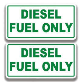 The Decal And Sticker Mafia DIESEL FUEL ONLY DECAL 2 Stickers Bogo Car Bumper Truck 2 for 1 - 3.5'W x1.75"H